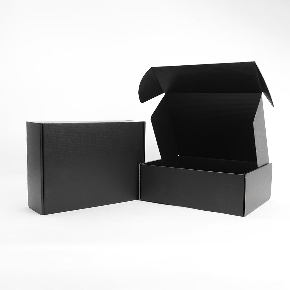 A4 Premium Tuck Full Black Mailing Box 310 x 230 x 105mm B196