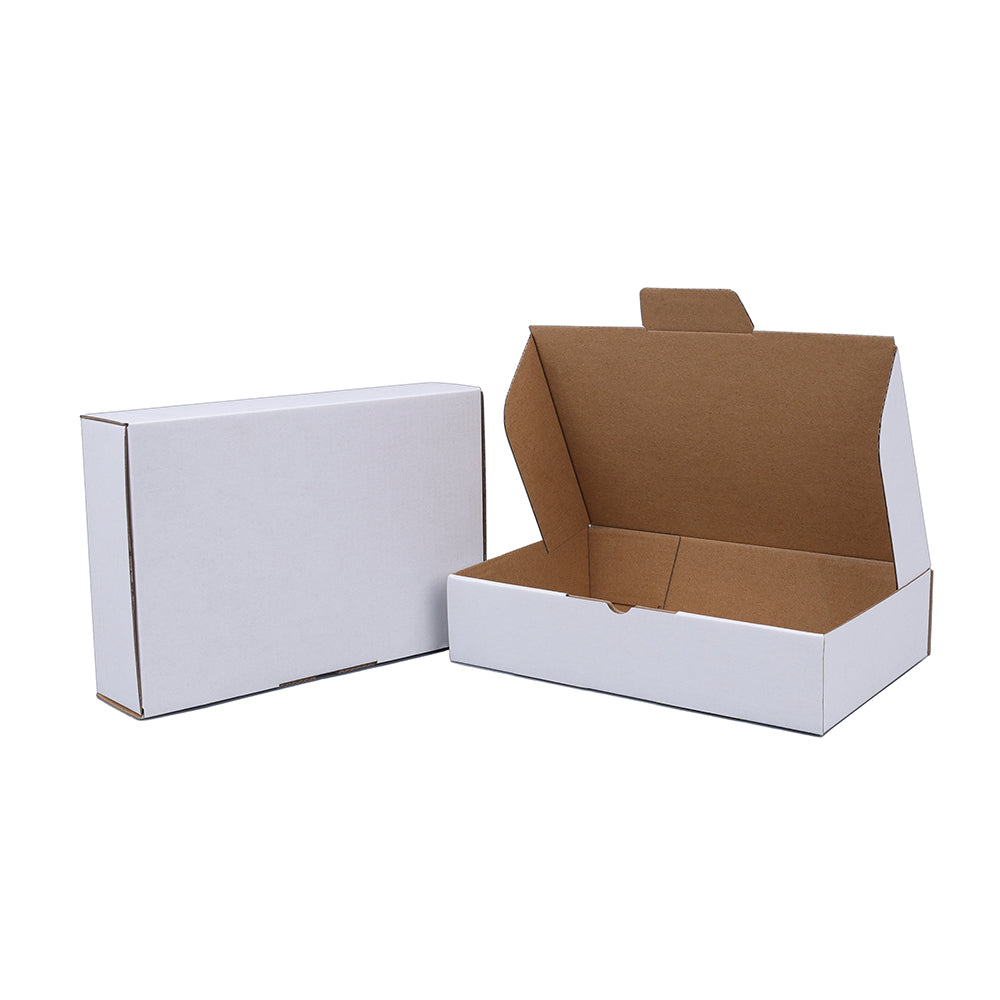 230 x 120 x 70mm Die cut White Mailing Box B216D