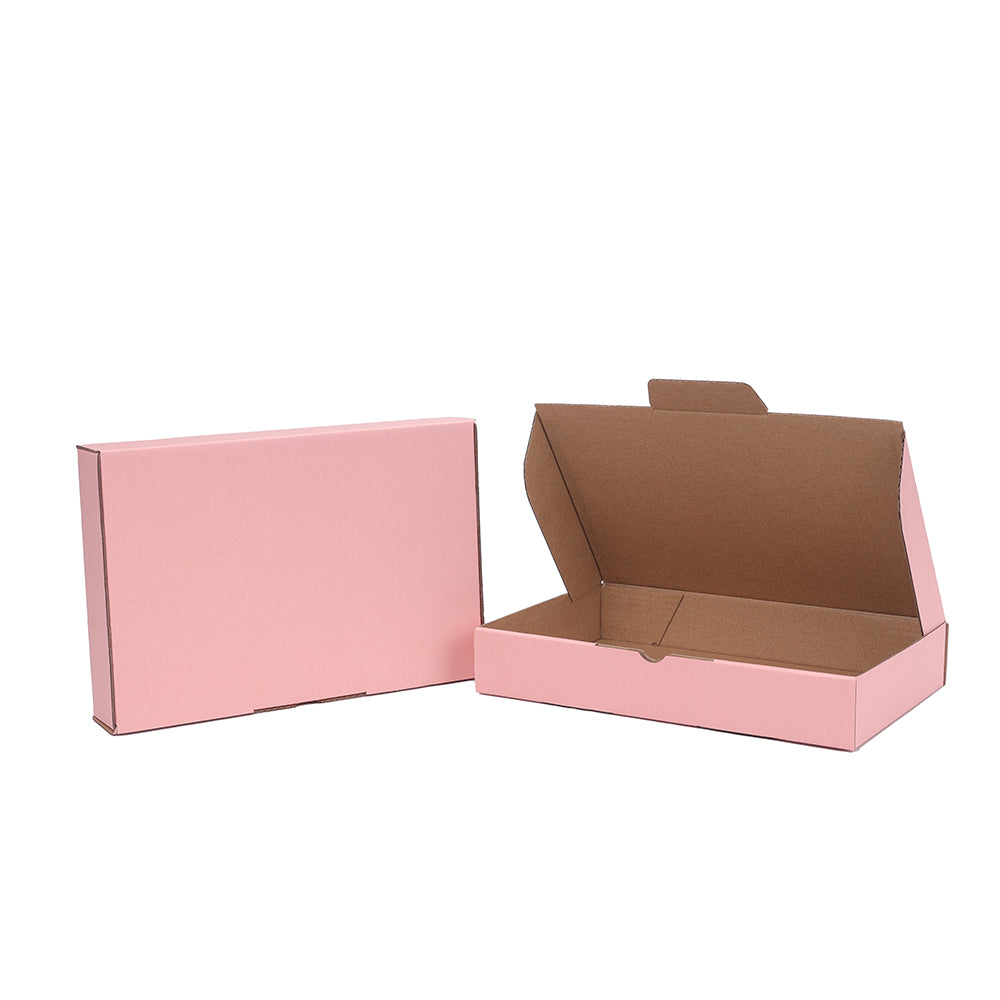220 x 145 x 35mm Die cut Rose Pink Mailing Box B286