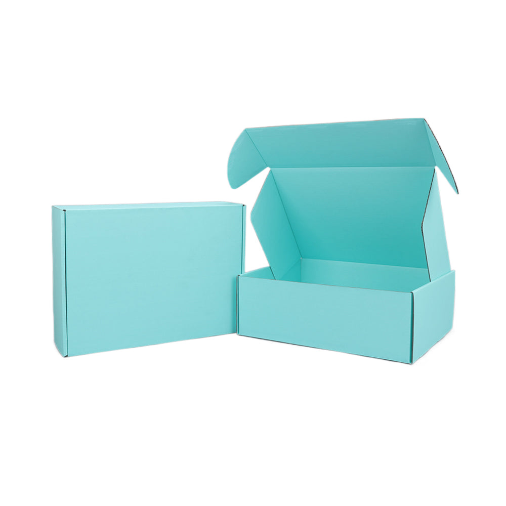 310 x 230 x 105mm A4 Premium Tuck Full Mint Blue Mailing Box B311