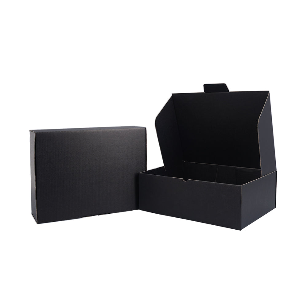 310 x 230 x 105mm A4 Die cut Double Black Mailing Box B237