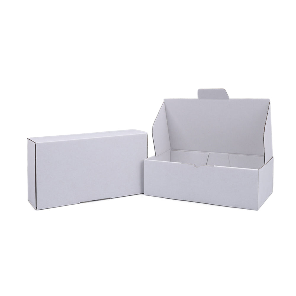 240 x 125 x 75mm Die cut Full White Mailing Box B288