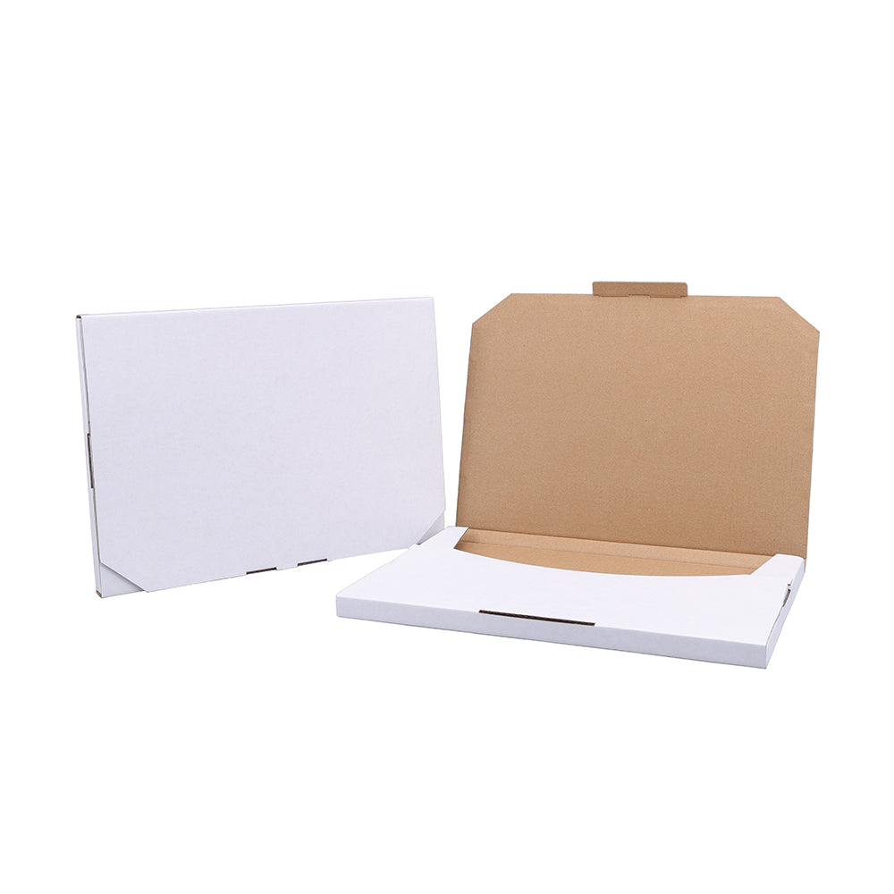 310 x 220 x 16mm A4 Superflat White Mailing Box B21