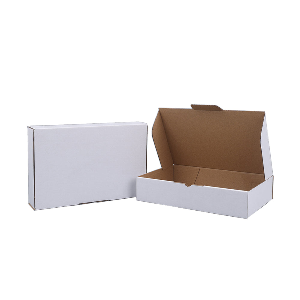 250 x 158 x 50mm Die cut White Mailing Box B226