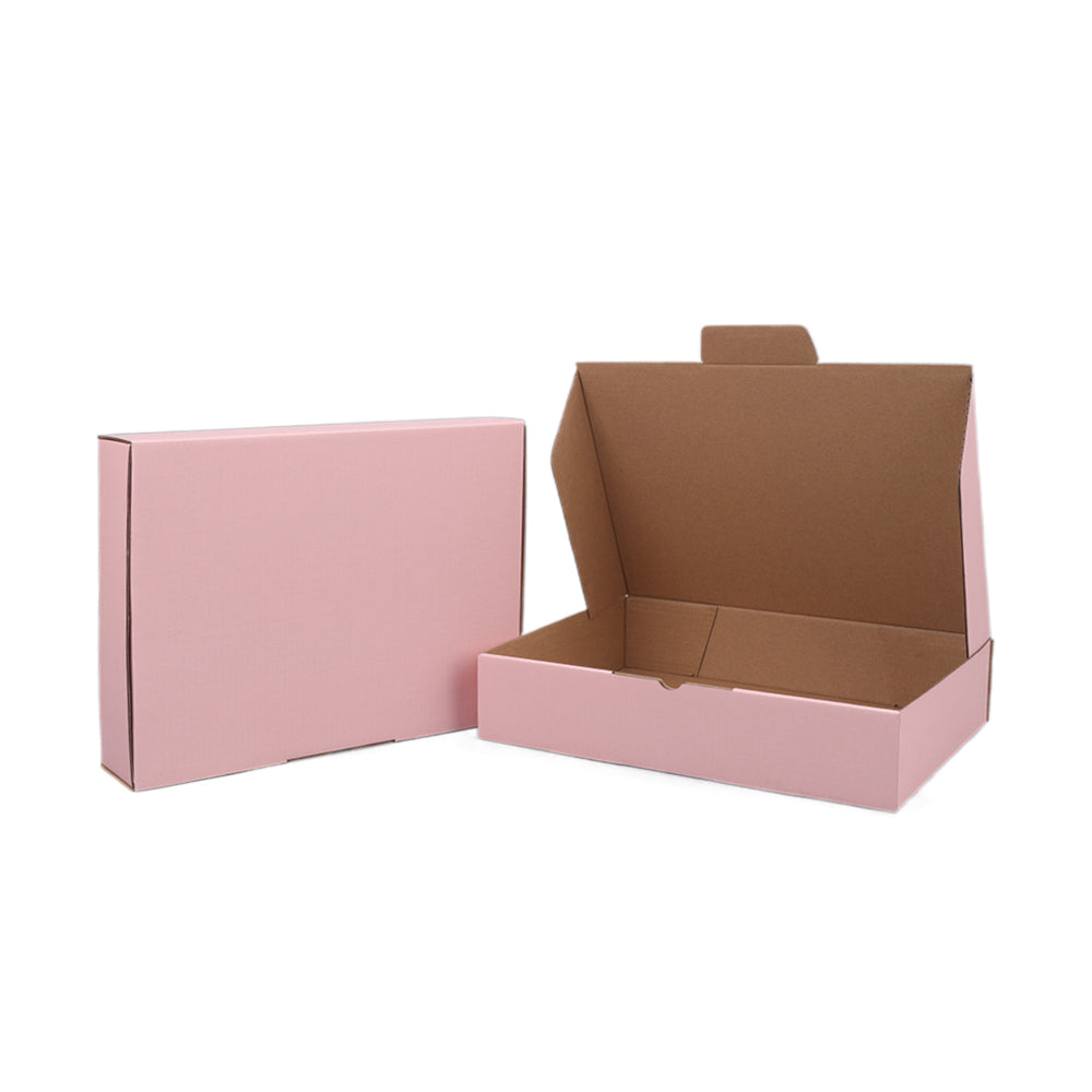 270 x 200 x 55mm Die cut Rose Pink Mailing Box B376