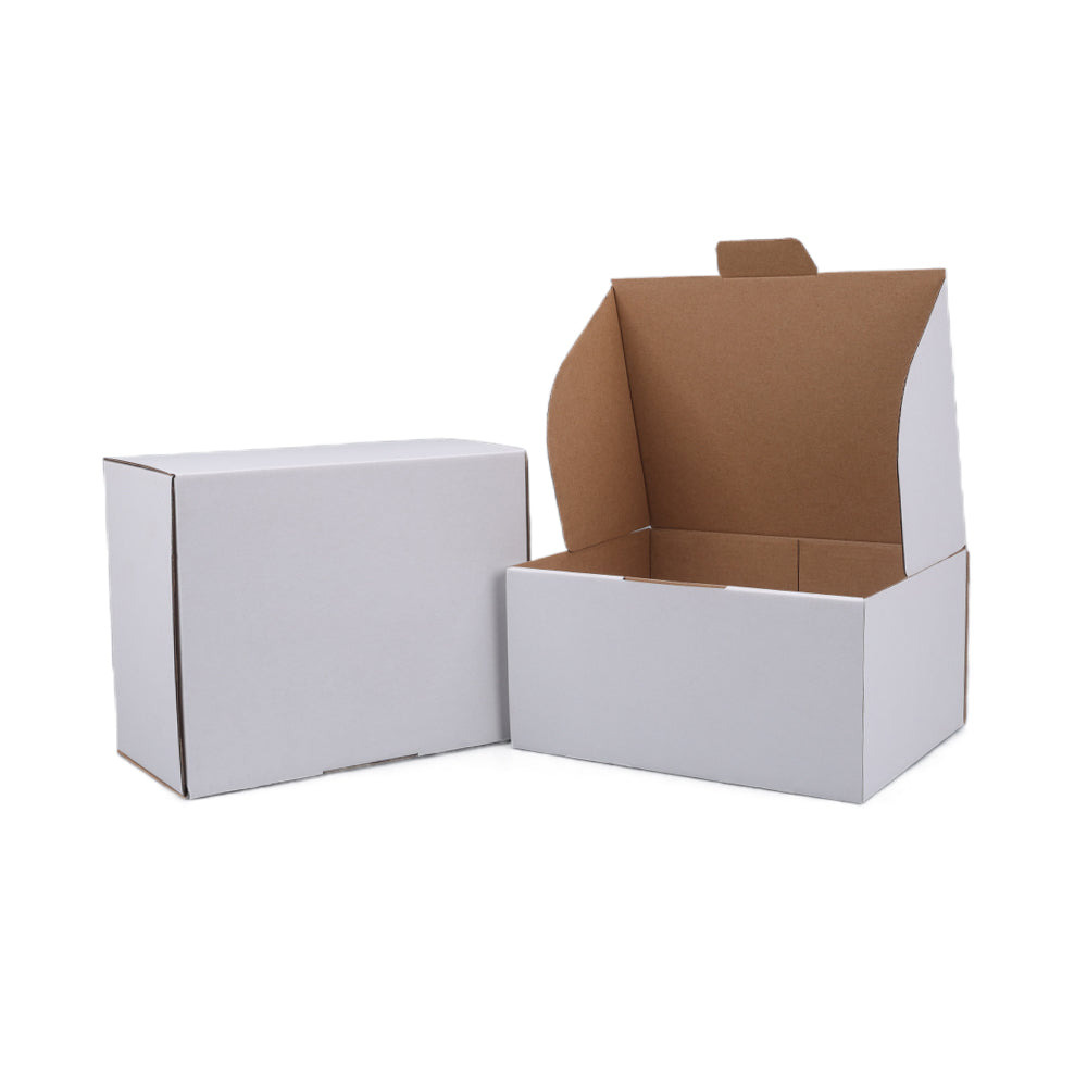 240 x 190 x 120mm Die cut White Mailing Box B275