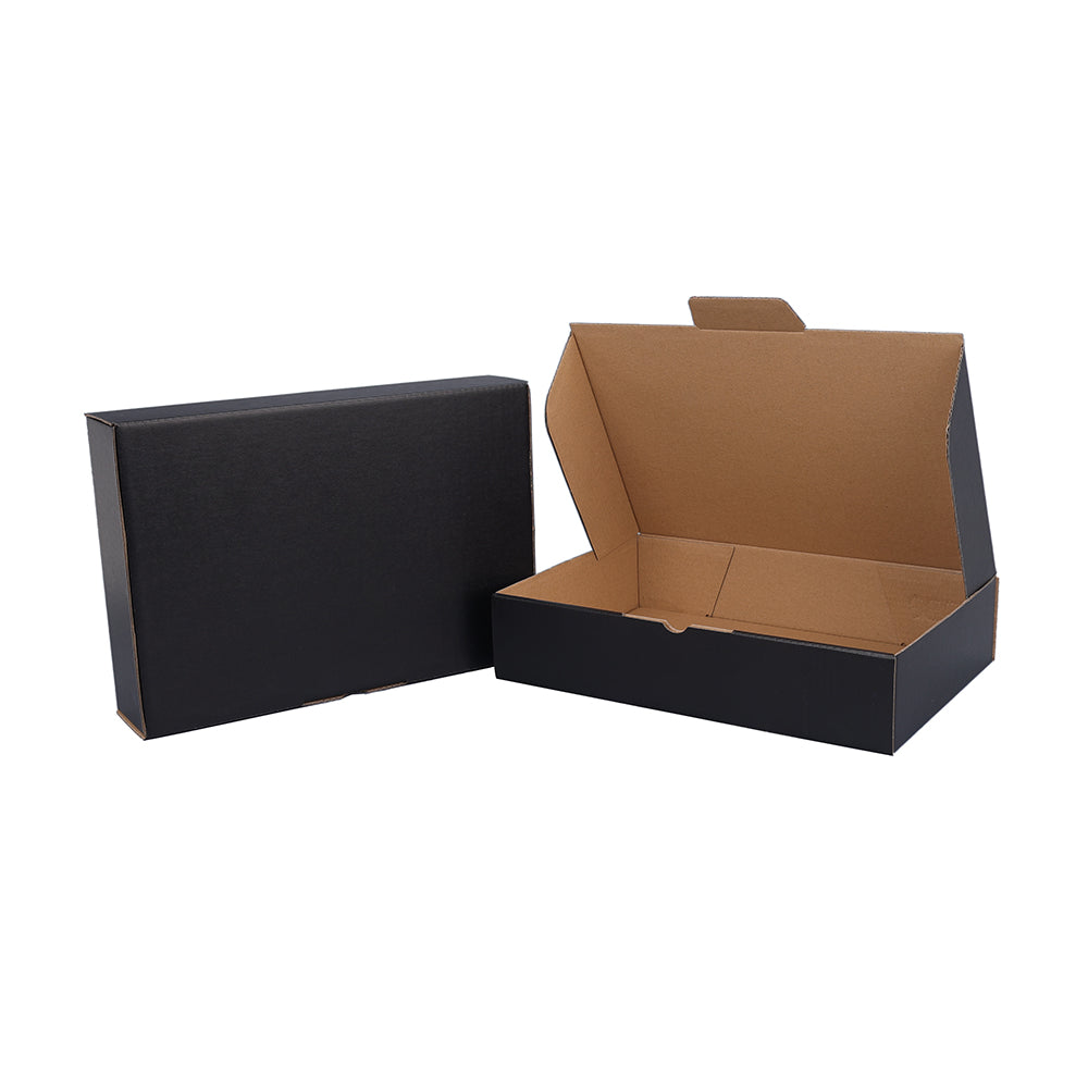 250 x 170 x 52mm Die Cut Black Mailing Box B386