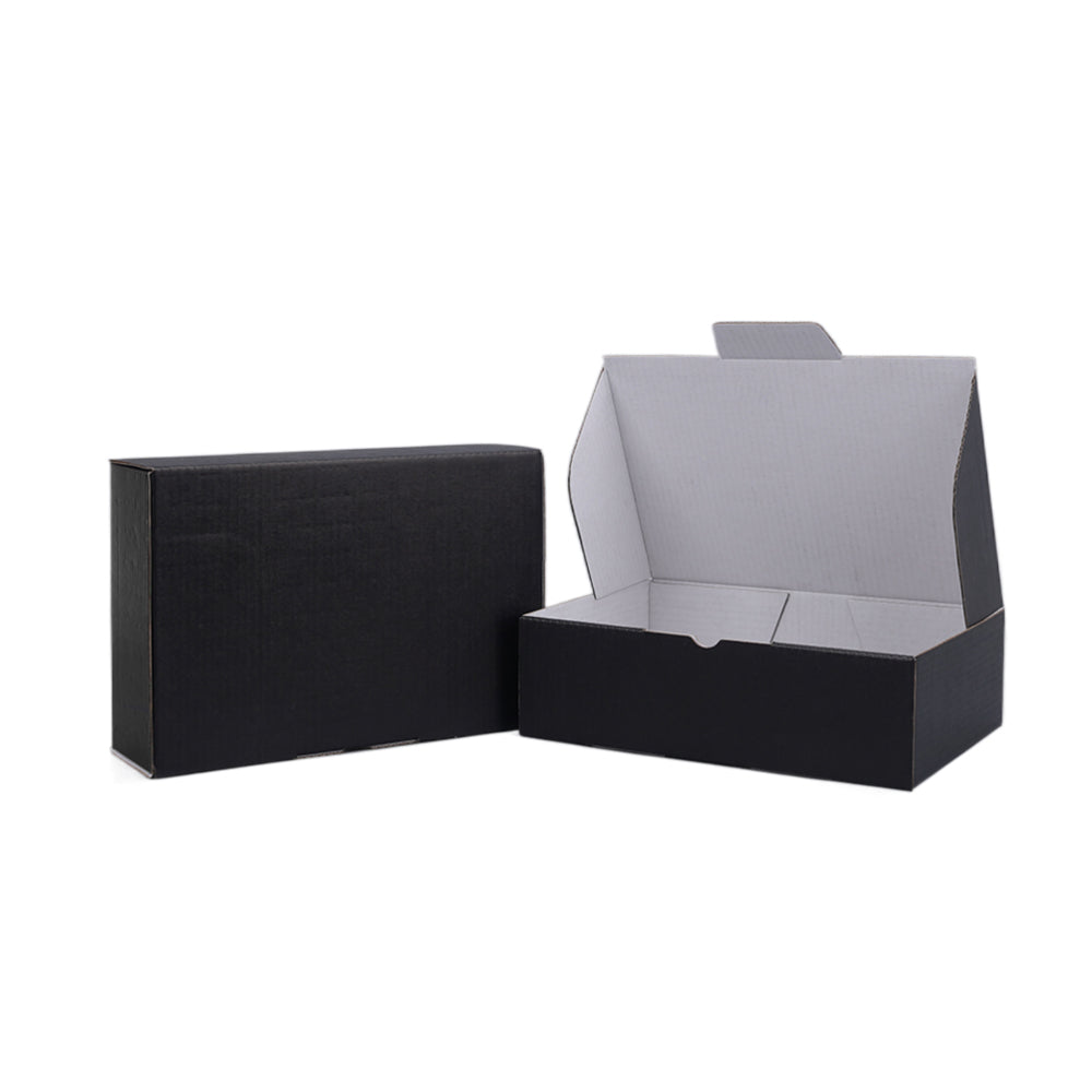210 x 140 x 60mm Premium Tuck Full Black Mailing Box B216