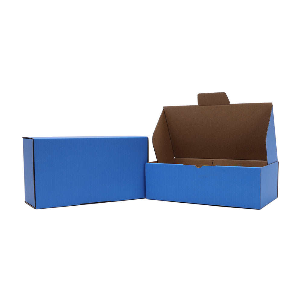 240 x 125 x 75mm Die cut Blue Mailing Box B175