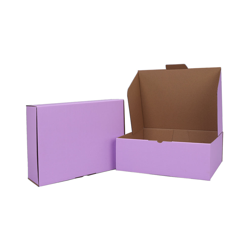 310 x 230 x 105mm A4 Die cut Lavender Mailing Box B387