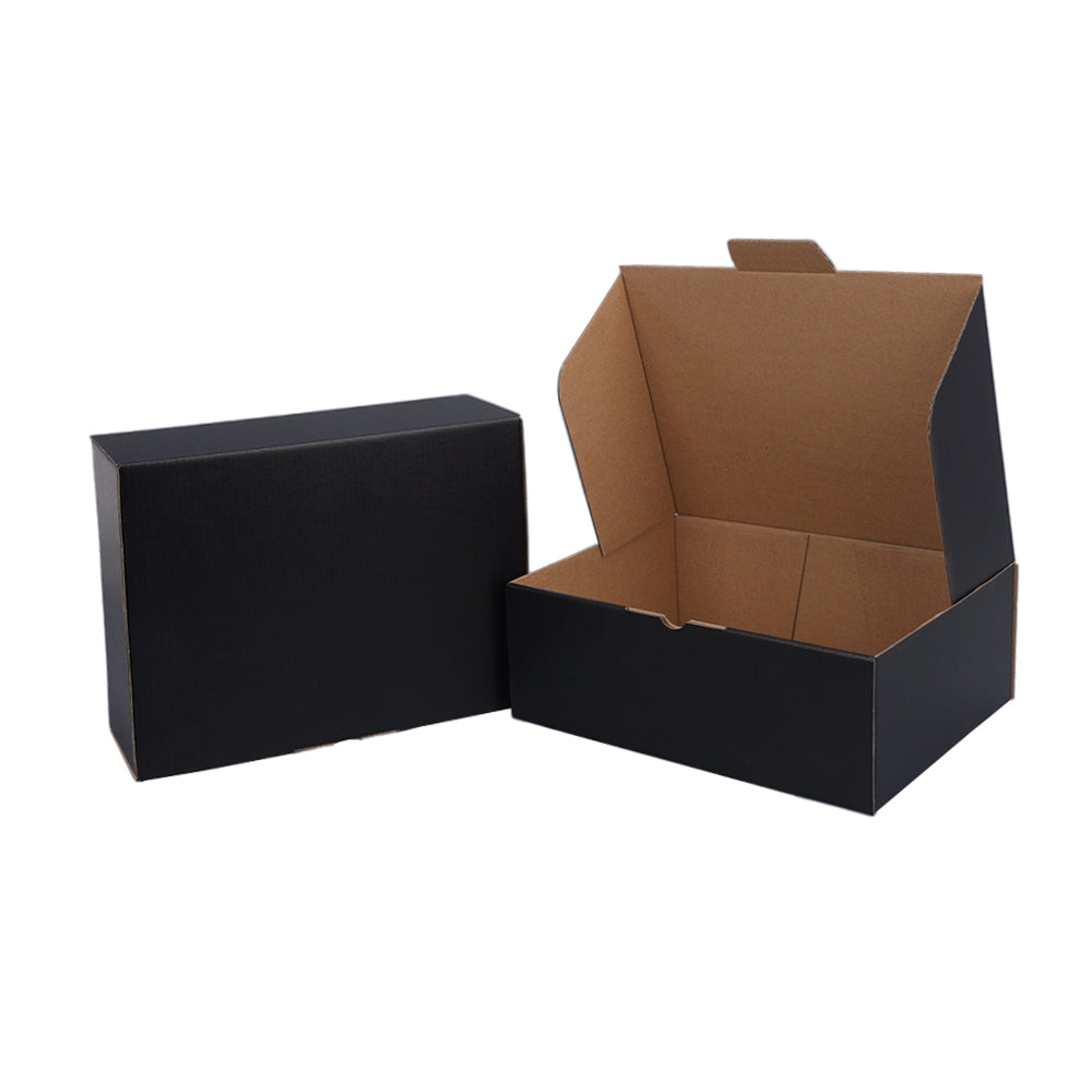 270 x 200 x 95mm Die cut Black Mailing Box B162