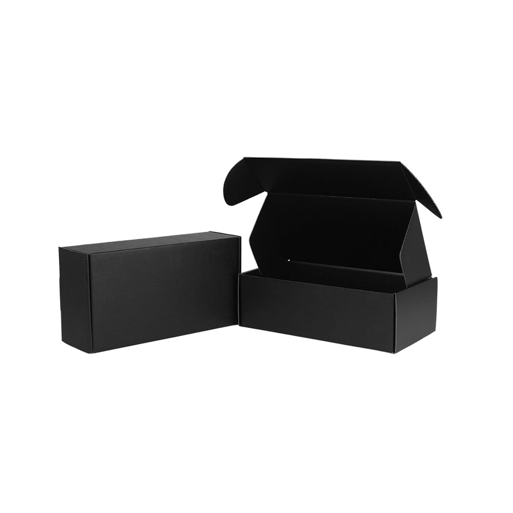 240x125x75mm Tuck Front Full Black Mailing Box B193