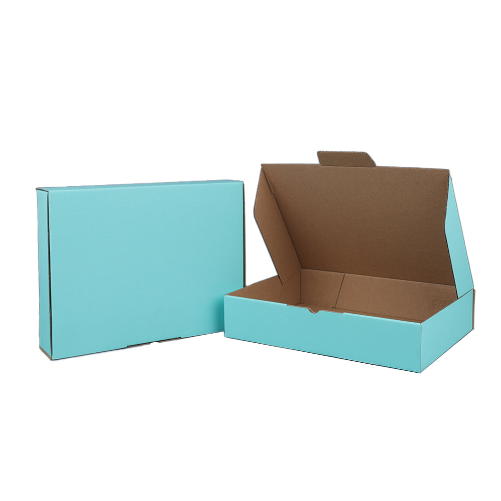 270 x 200 x 55mm Die cut Mint Blue Mailing Box B378