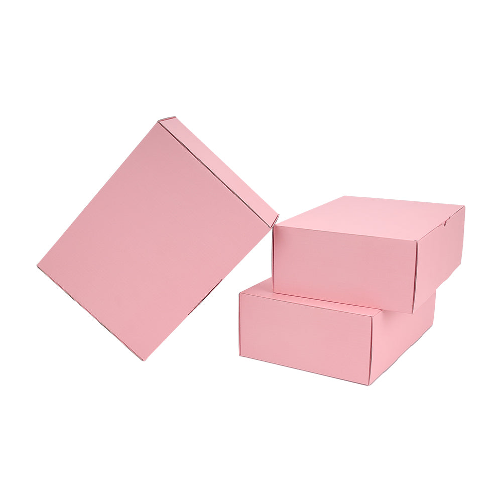 270 x 200 x 95mm Die cut Full Rose Pink Mailing Box B25