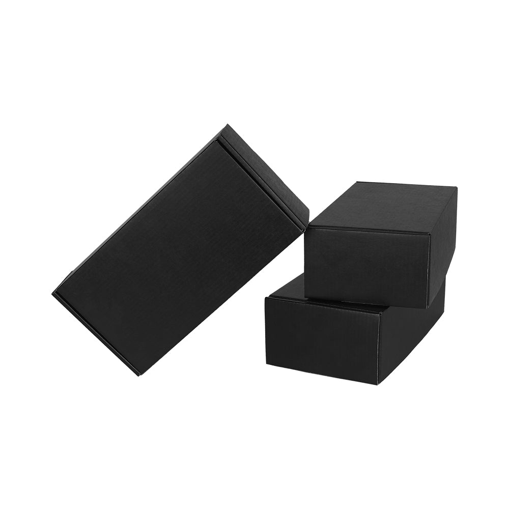 240x125x75mm Tuck Front Full Black Mailing Box B193