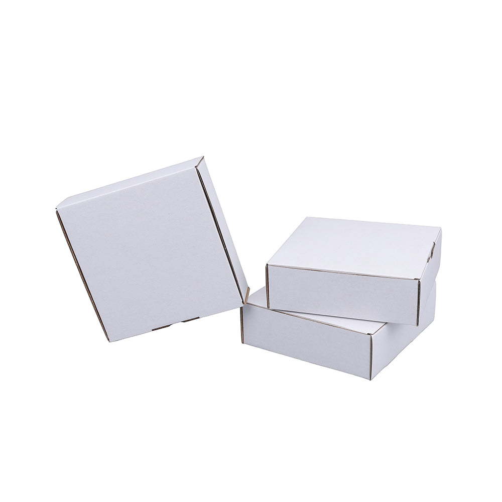 Mailing Box 130 x 130 x 40mm Die cut White B233