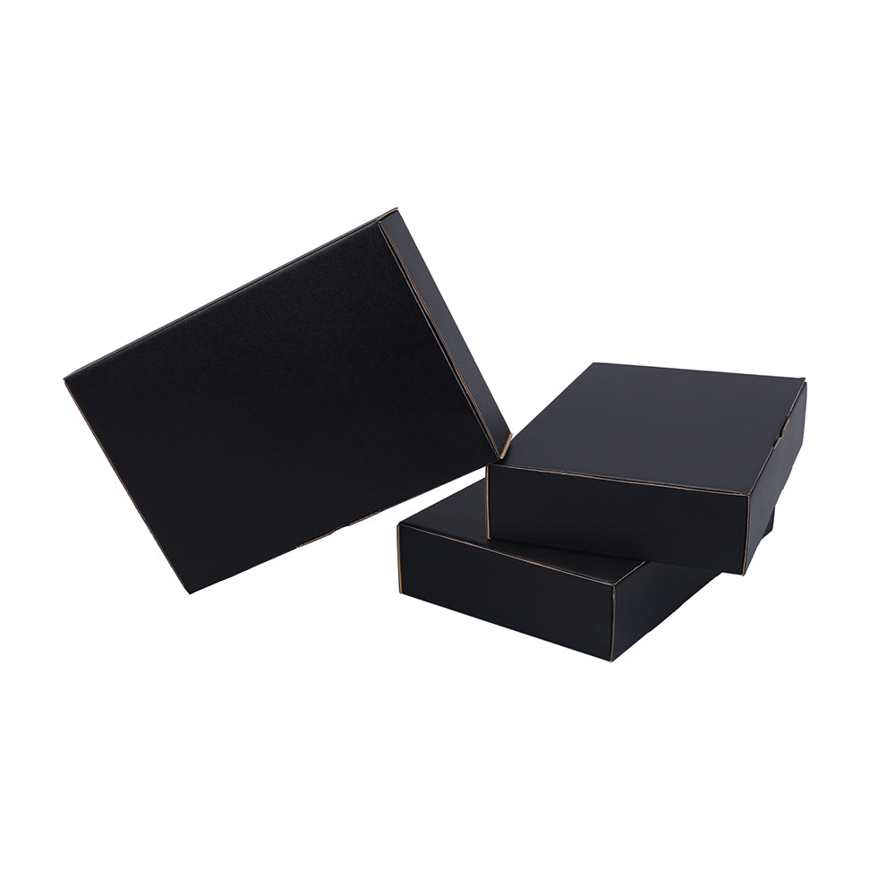250 x 170 x 52mm Die Cut Black Mailing Box B386