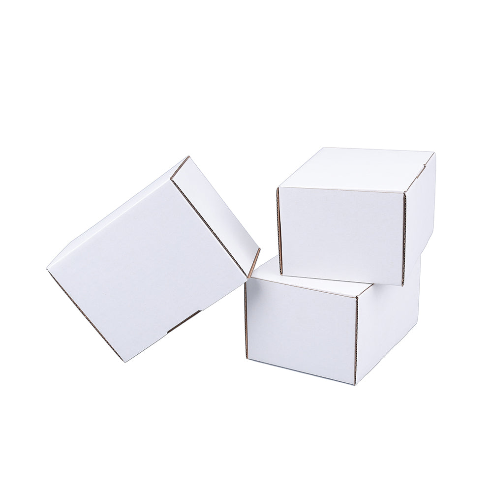 Mailing Box 132 x 100 x 75mm Die cut White B116