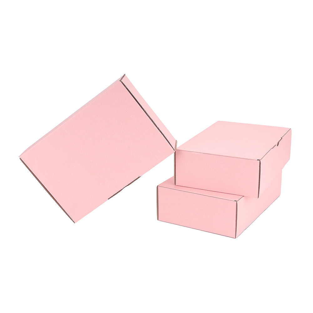 210 x 140 x 60mm Die cut Rose Pink Mailing Box B322