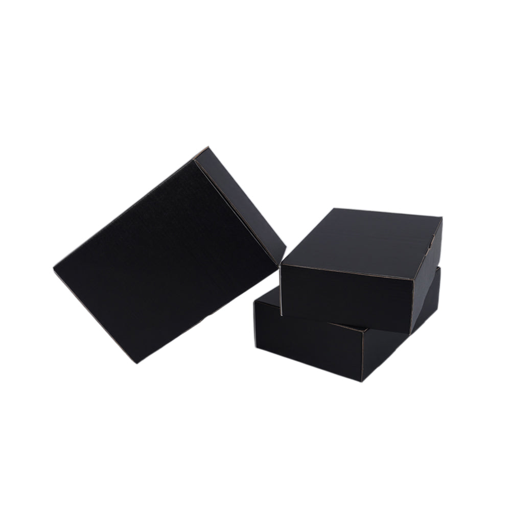 210 x 140 x 60mm Premium Tuck Full Black Mailing Box B216
