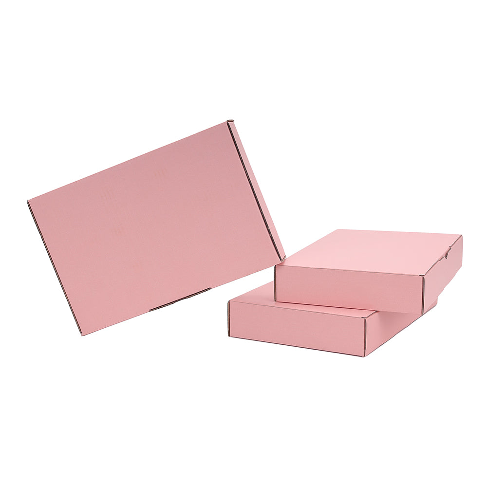 220 x 145 x 35mm Die cut Rose Pink Mailing Box B286