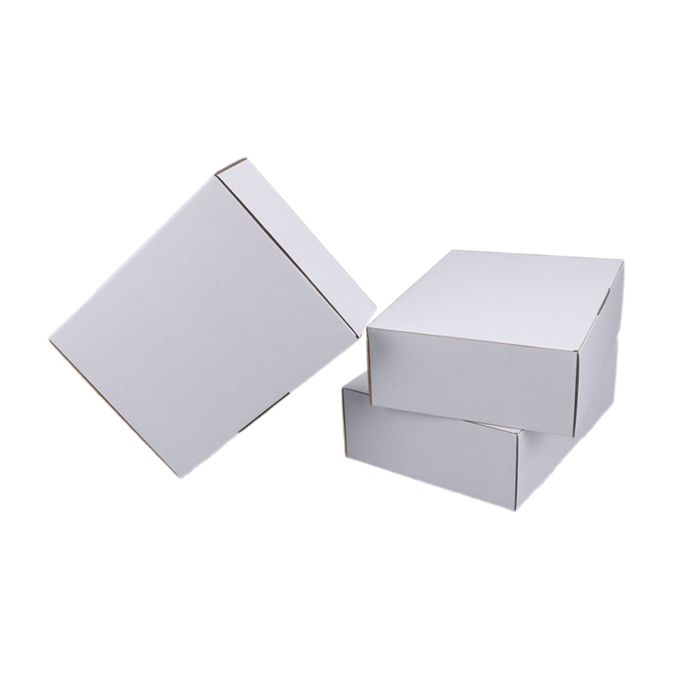 280 x 212 x 90mm Die cut White Mailing Box B253