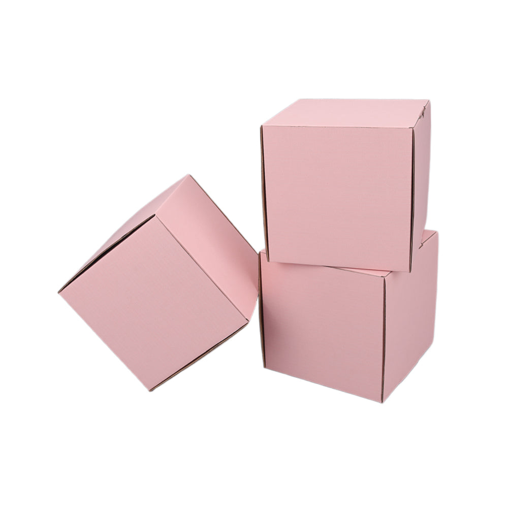 150 x 150 x 150mm Die Cut Rose Pink Mailing Box B327