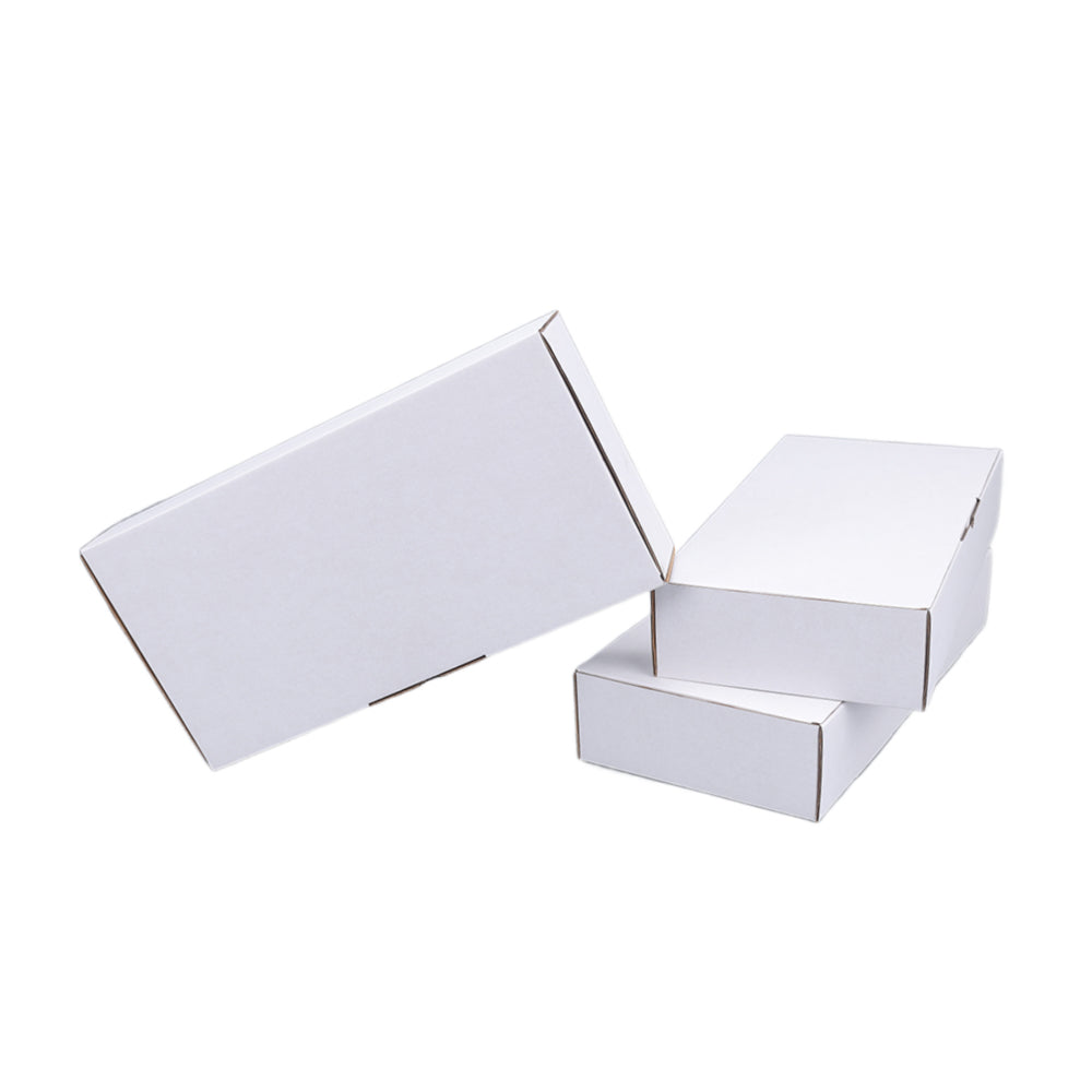 295 x 145 x 55mm Die cut White Mailing Box B182