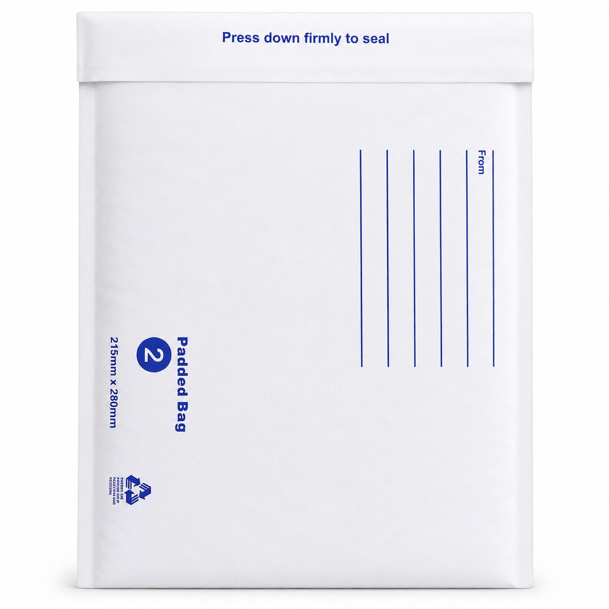 25pcs Bubble Padded Envelope 02 215 x 280mm White