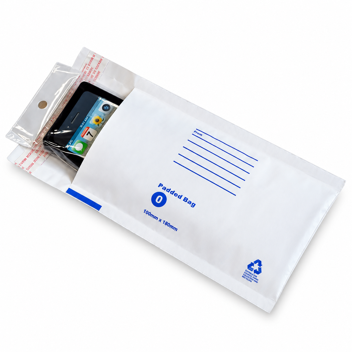 BubblePRO Bubble Mailer 00 100mm x 180mm White