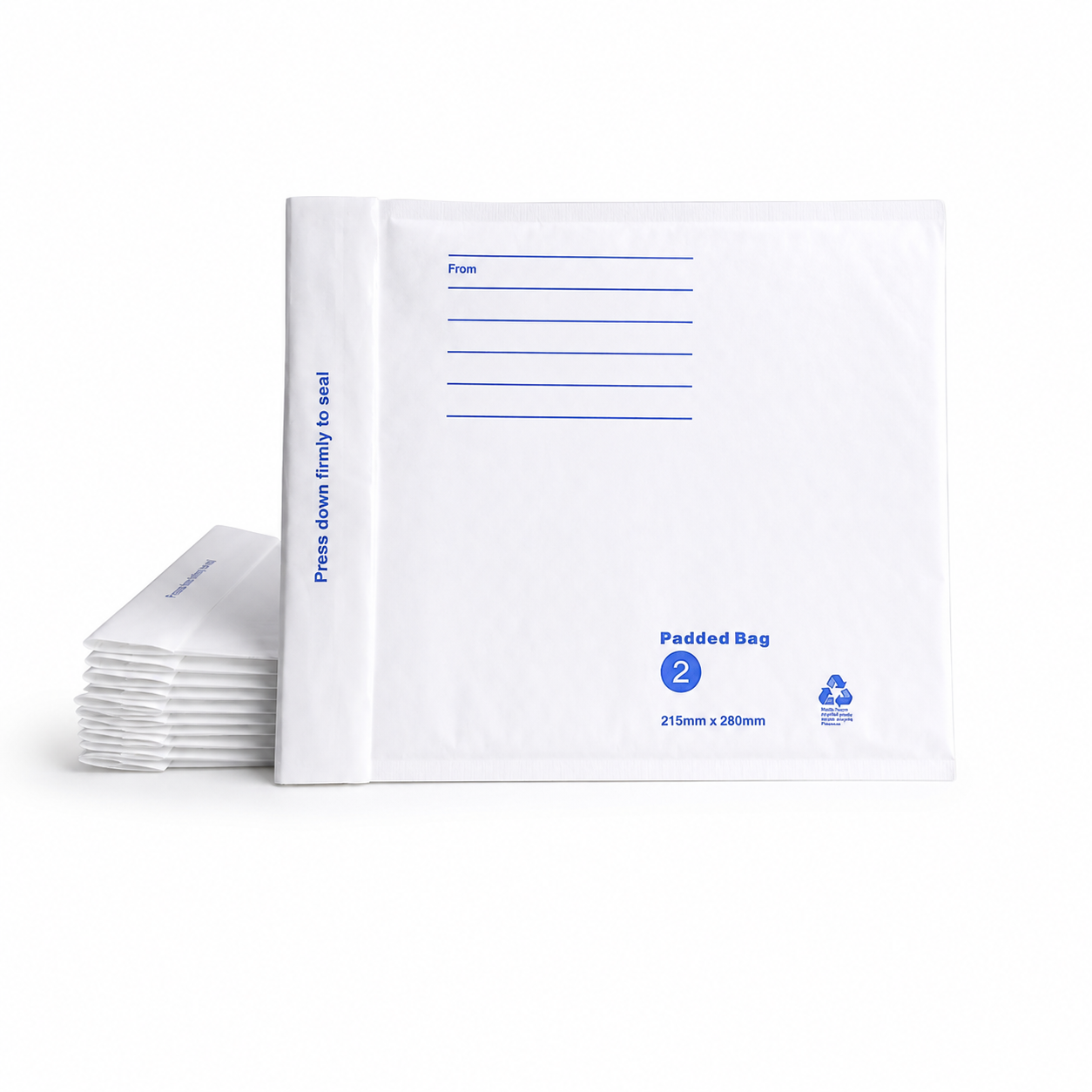 25pcs Bubble Padded Envelope 02 215 x 280mm White