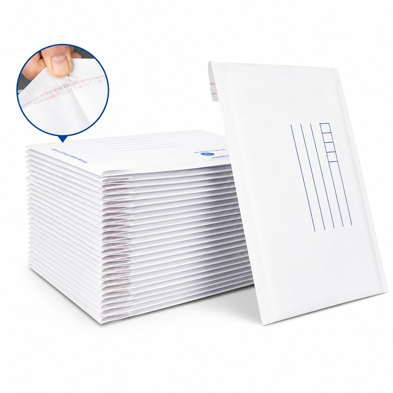 25pcs Bubble Padded Envelope 02 215 x 280mm White