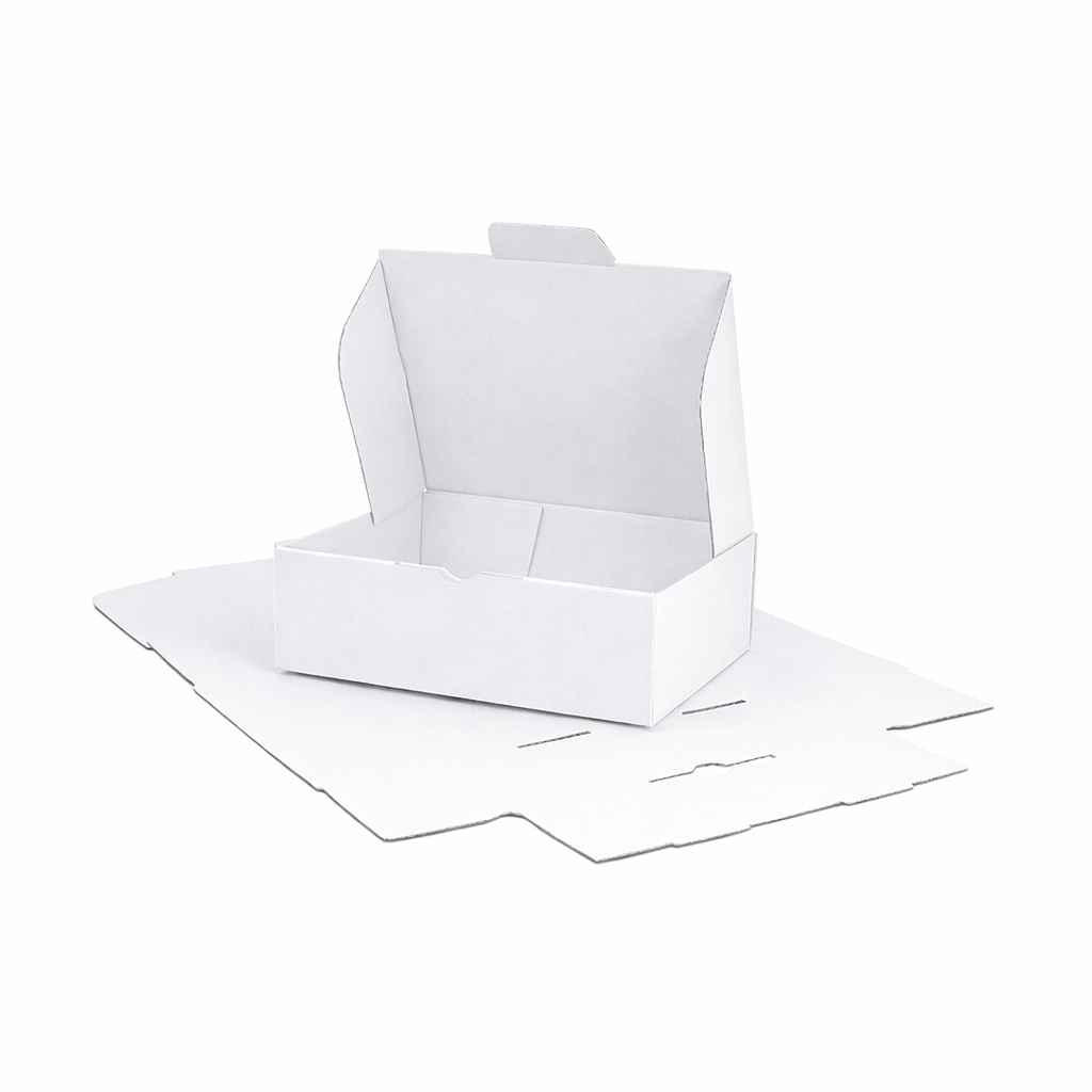174 x 128 x 53mm White Die cut Mailing Box ECO Friendly B51