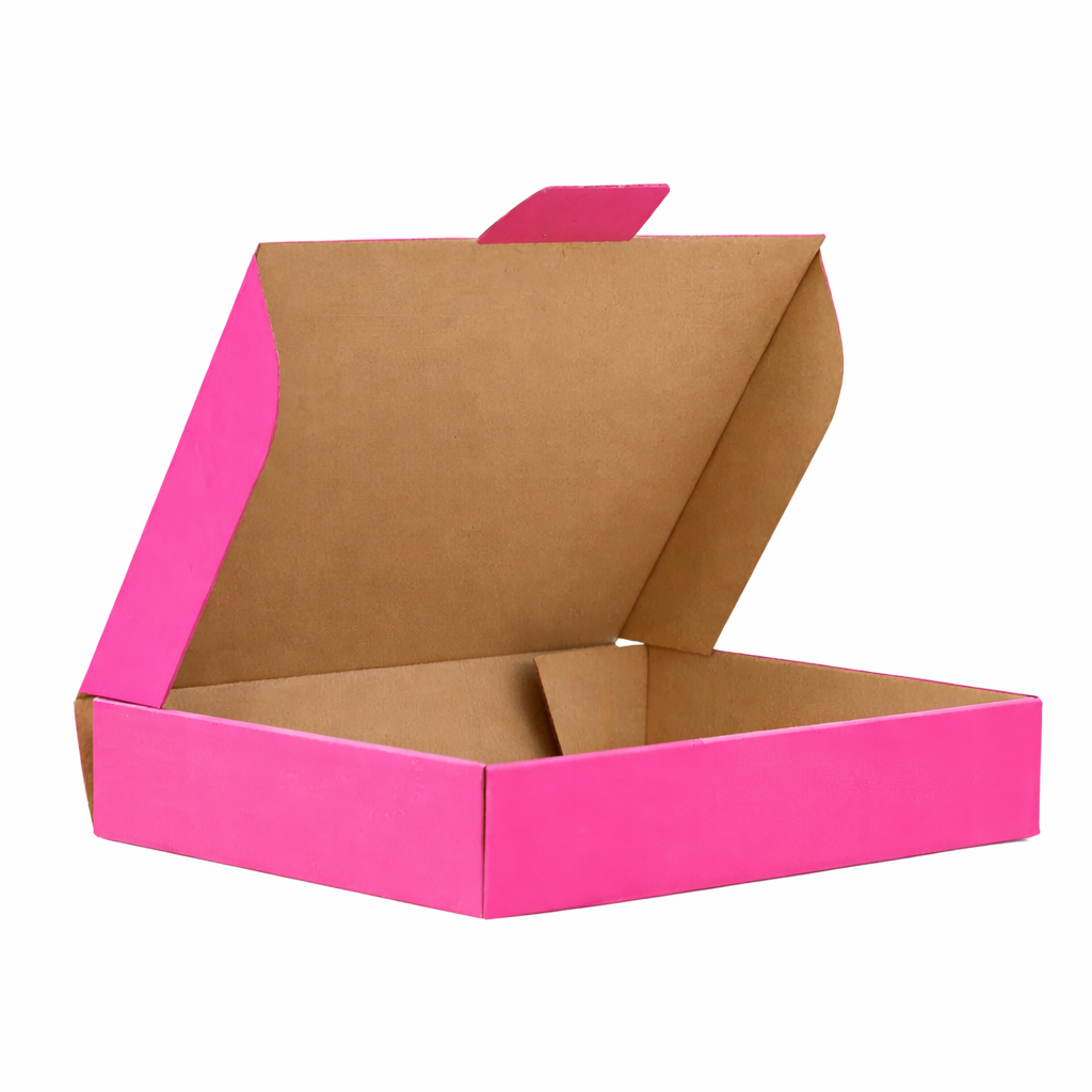 220 x 145 x 35mm Die cut Hot Pink Postal Box B74
