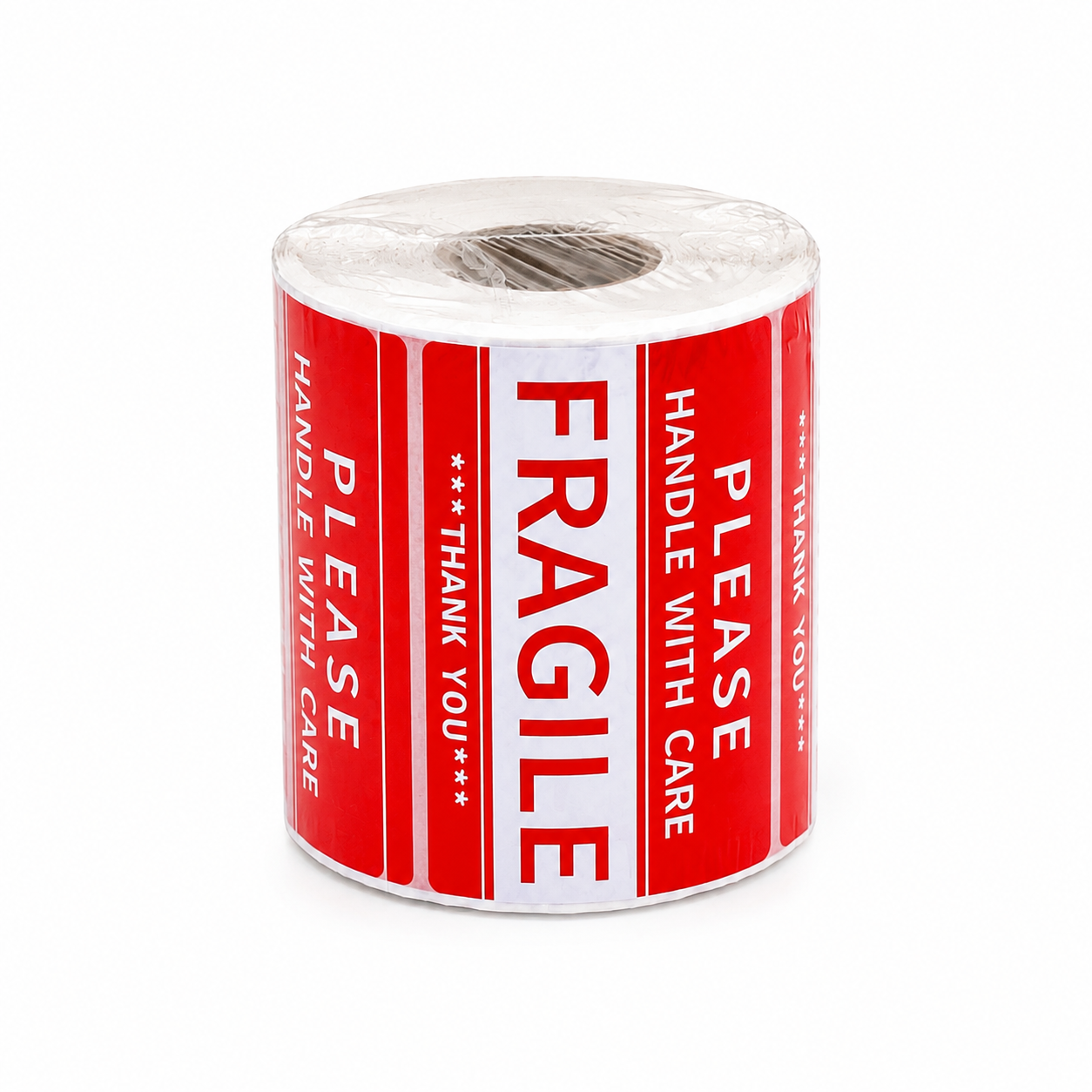 Fragile Labels 76 x 50mm Red Warning Sticker Handle With Care x500