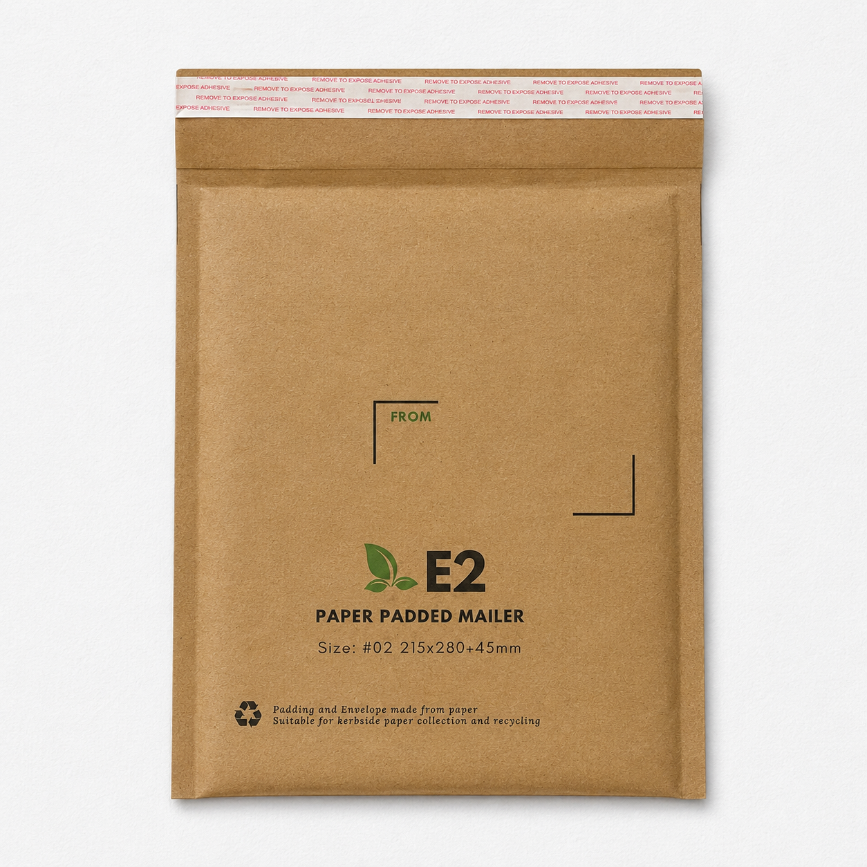 Honeycomb Compostable Paper Padded Mailer 02 E2 215 x 280mm