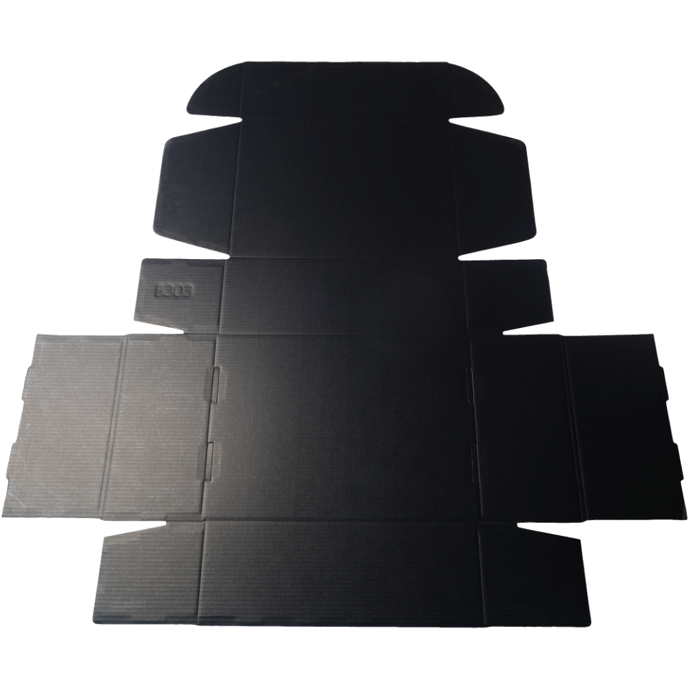 270 x 200 x 95mm Premium Tuck Full Black Mailing Box B303