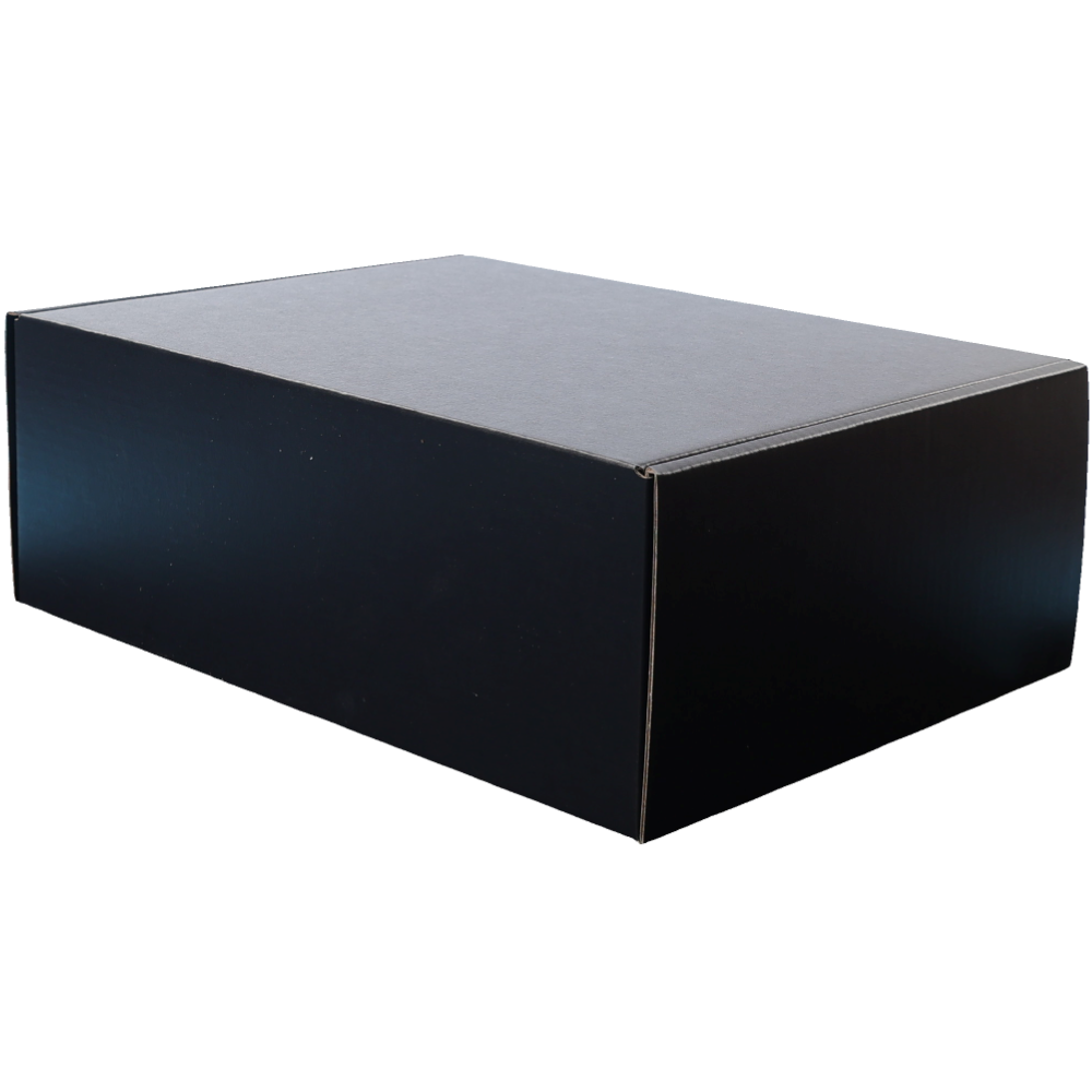 270 x 200 x 95mm Premium Tuck Full Black Mailing Box B303