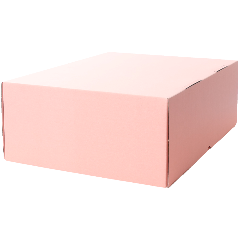 310 x 230 x 105mm A4 Die cut Full Rose Pink Mailing Box B24