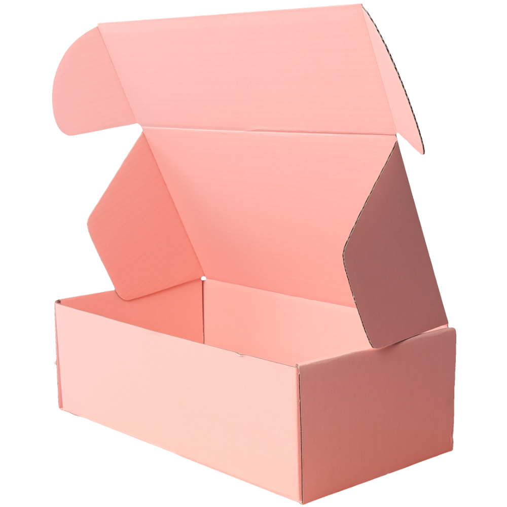 240 x 125 x 75mm Die cut Rose Pink Mailing Box B283