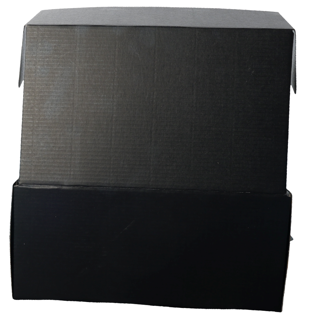 270 x 160 x 120mm Die cut Full Black Mailing Box B239