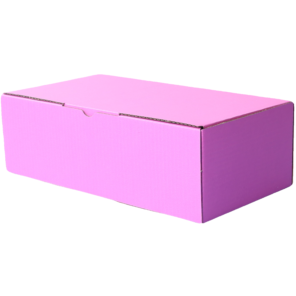 240 x 125 x 75mm Die cut Hot Pink Mailing Box B73