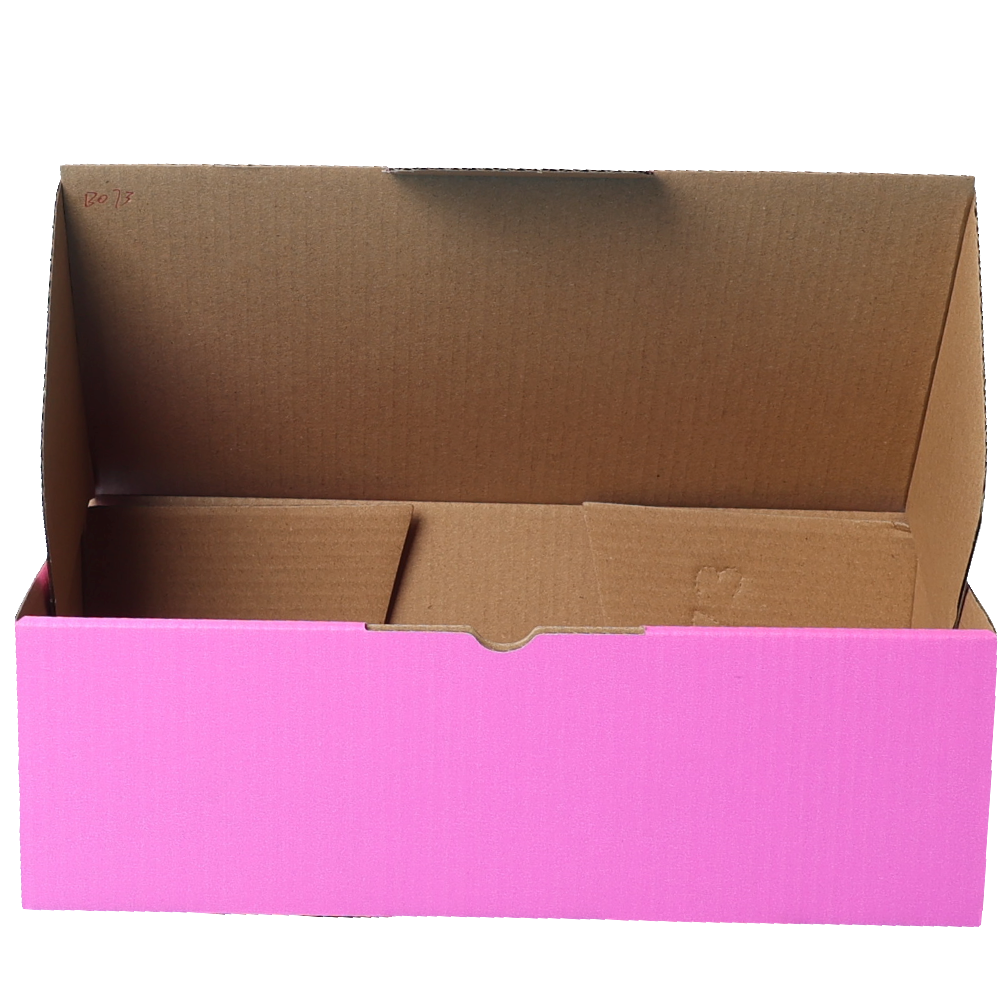 240 x 125 x 75mm Die cut Hot Pink Mailing Box B73