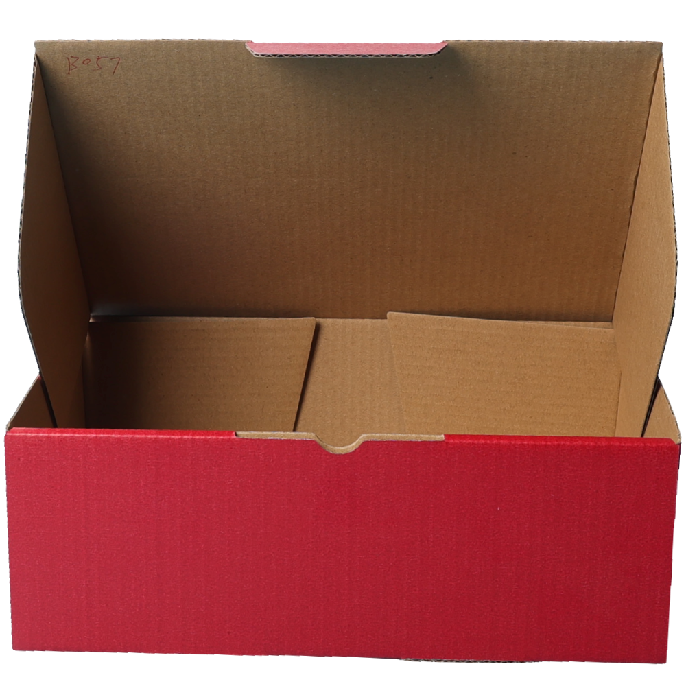 220 x 160 x 77mm A5 Die cut Red Postal Box B57