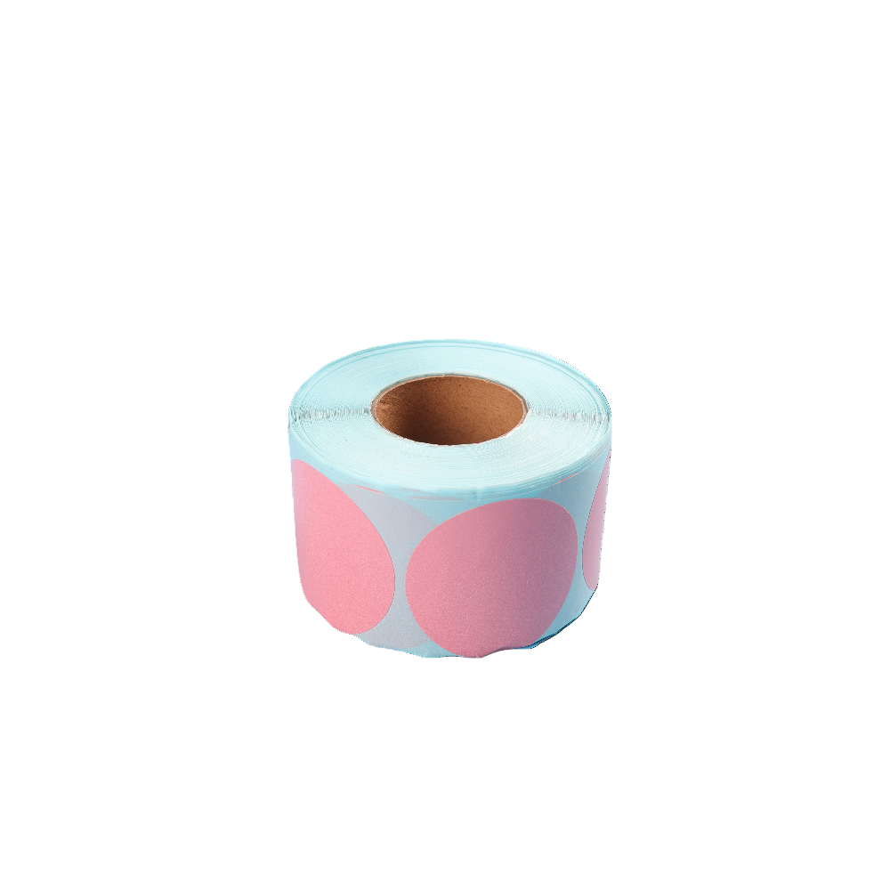 Direct Thermal Label 50 x 50mm 750 Pink Labels per Roll A258 x 16 Rolls