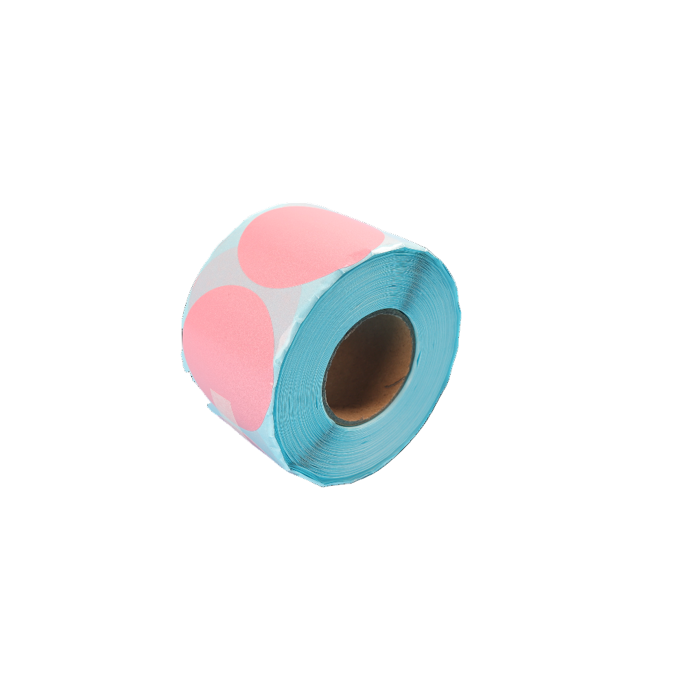 Direct Thermal Label 50 x 50mm 750 Pink Labels per Roll A258 x 16 Rolls
