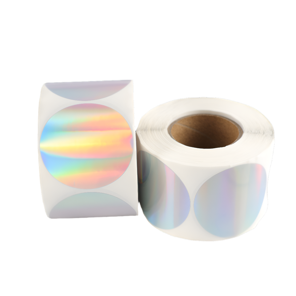500pcs Laser Round Thermal Sticker Label 50x50mm A252