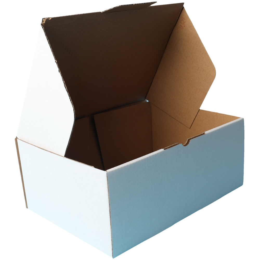 220 x 160 x 90mm A5 Die cut White Mailing Box B90