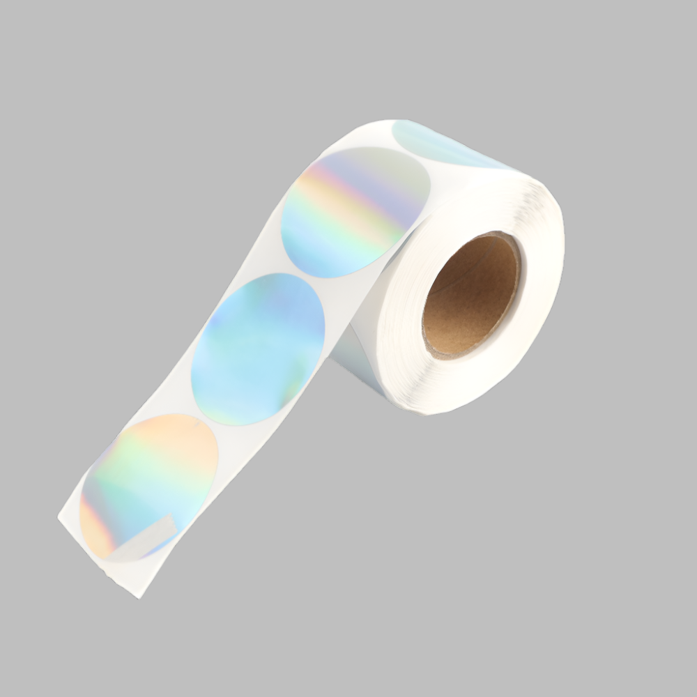 500pcs Laser Round Thermal Sticker Label 50x50mm A252