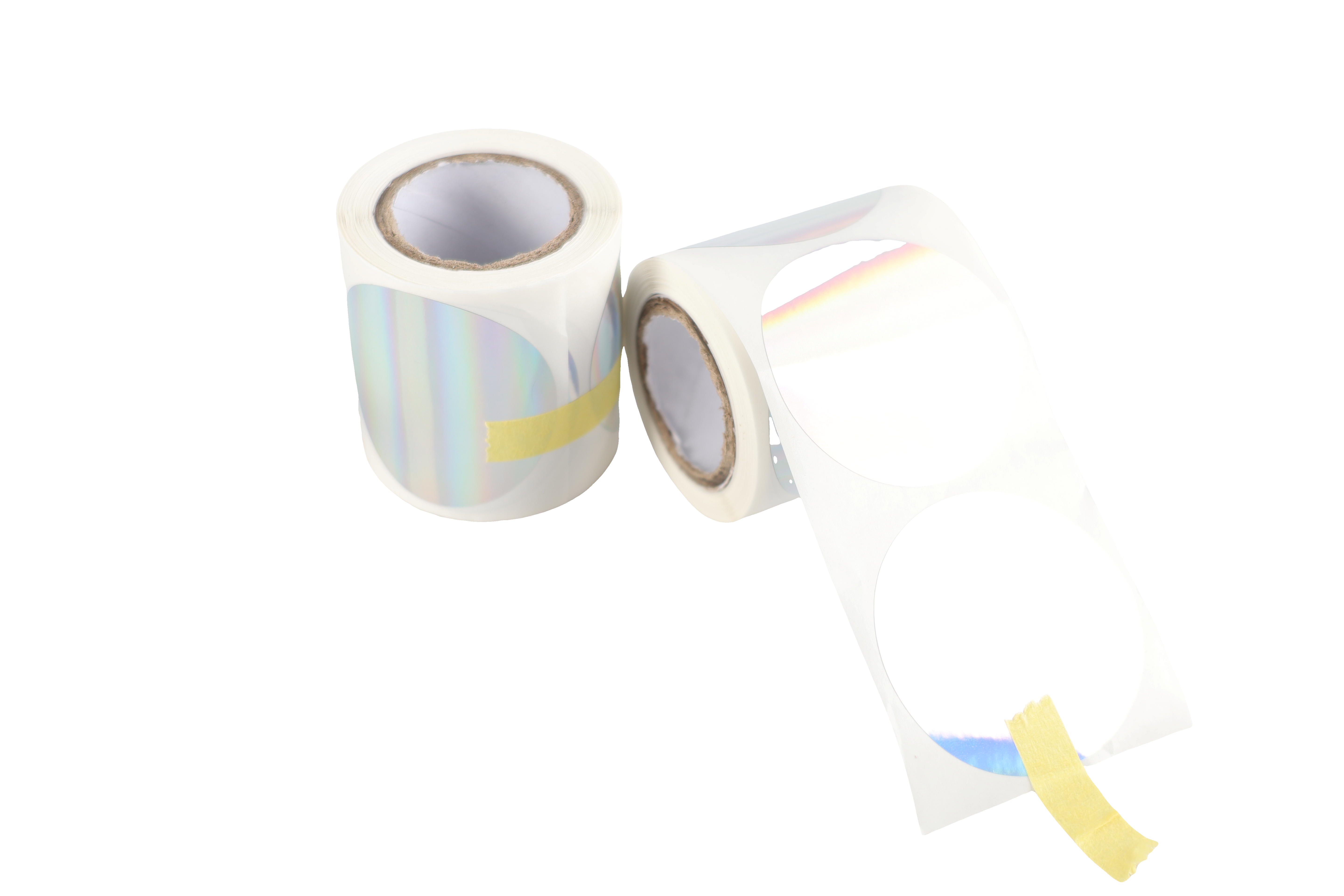 150pcs Laser Finish Round Ribbon Label 50x50mm A243